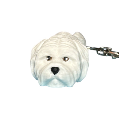 shih tzu dog fidget keychain 3D printed articulated 3D marvels