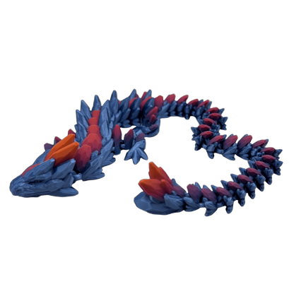 gemstone dragon decorated dragon cinderwing3d  articulated stress relief desk toy 3d printed