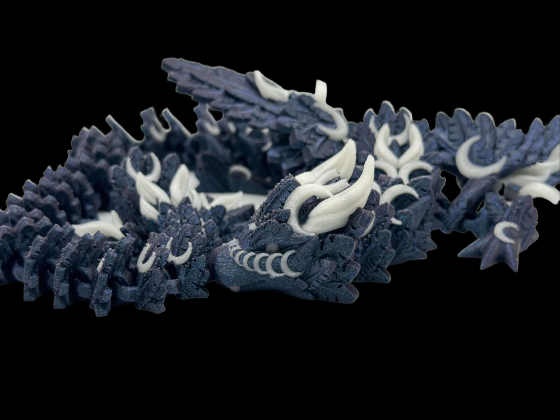 Lunar fantasy dragon articulated toy Cinderwing3D desk toys sensory processing collectible figurine fantasy 3d printed