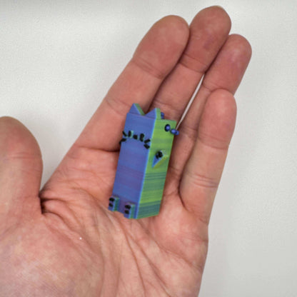 8-bit kitty cat keychains