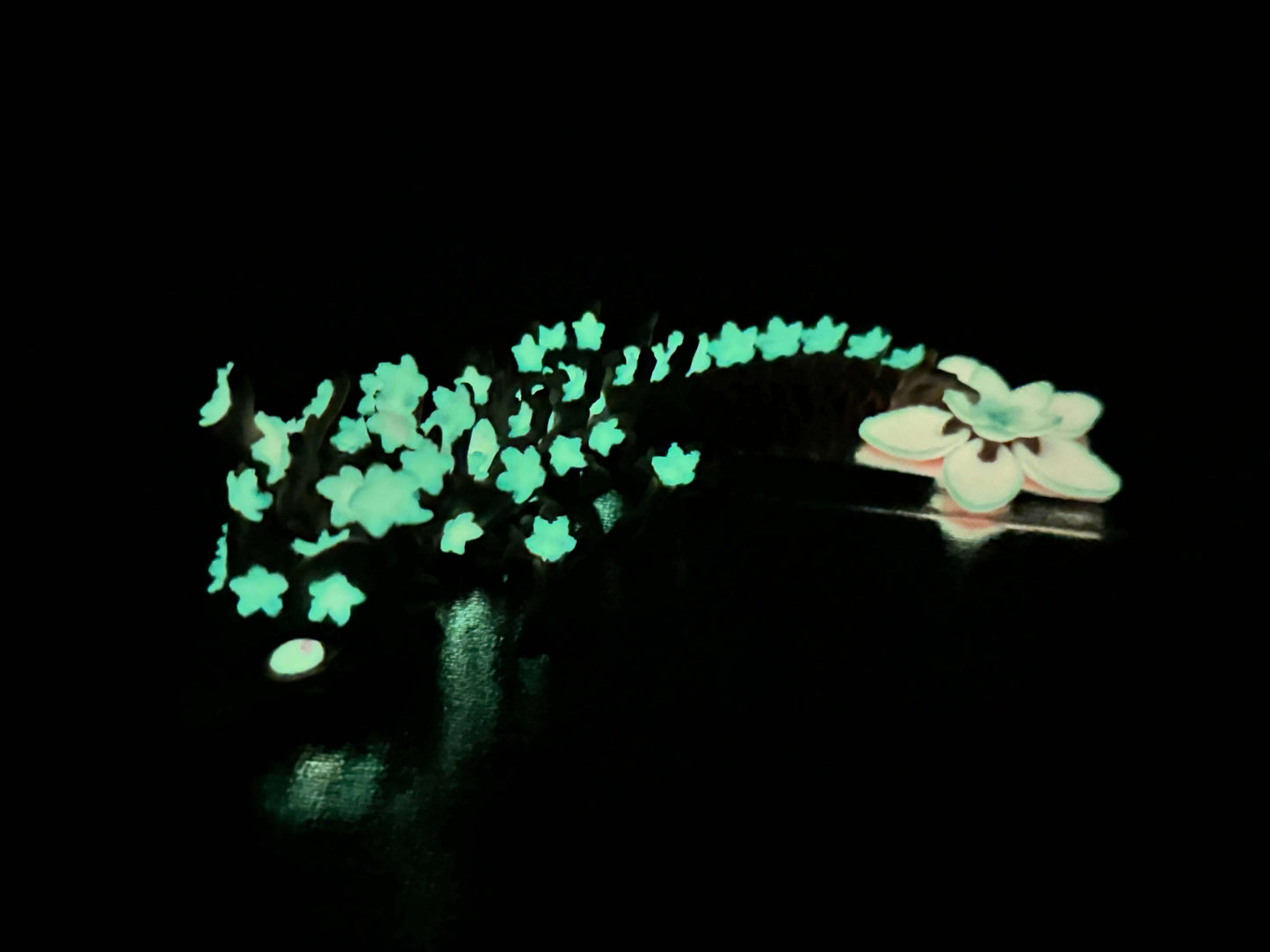 Baby Orchid Dragon Cinderwing Wood PLA Glow Dark 3D printed