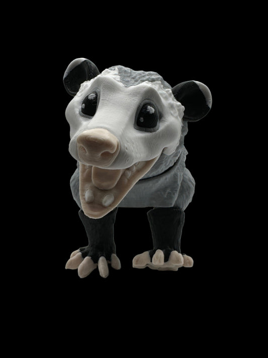 opossum matmiremakes articulated fidget desk toy collectable figurine 3d printed high quality made in ireland europe