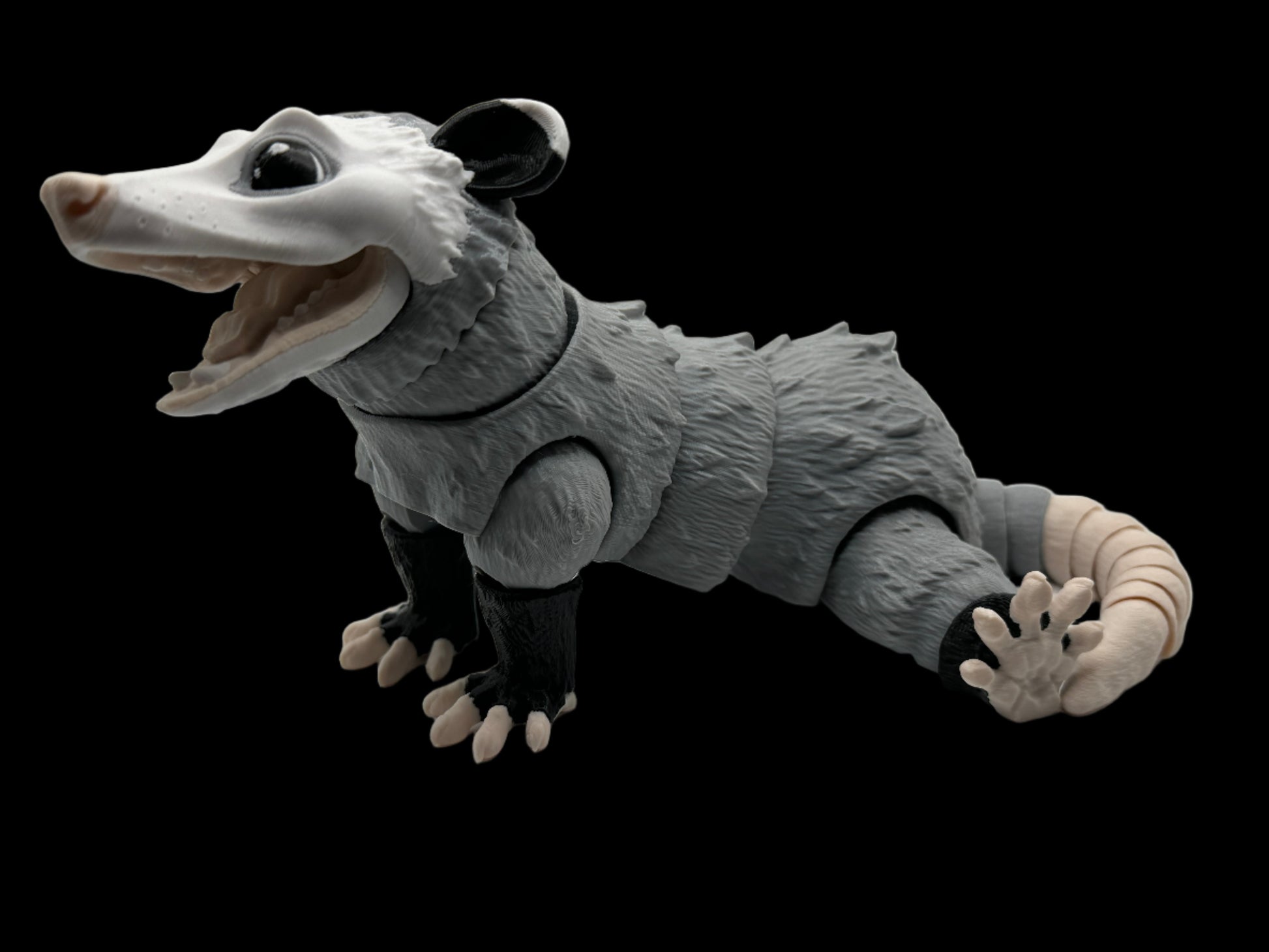 cute cool adorable opossum matmiremakes articulated fidget desk toy collectable figurine 3d printed high quality made in ireland europe