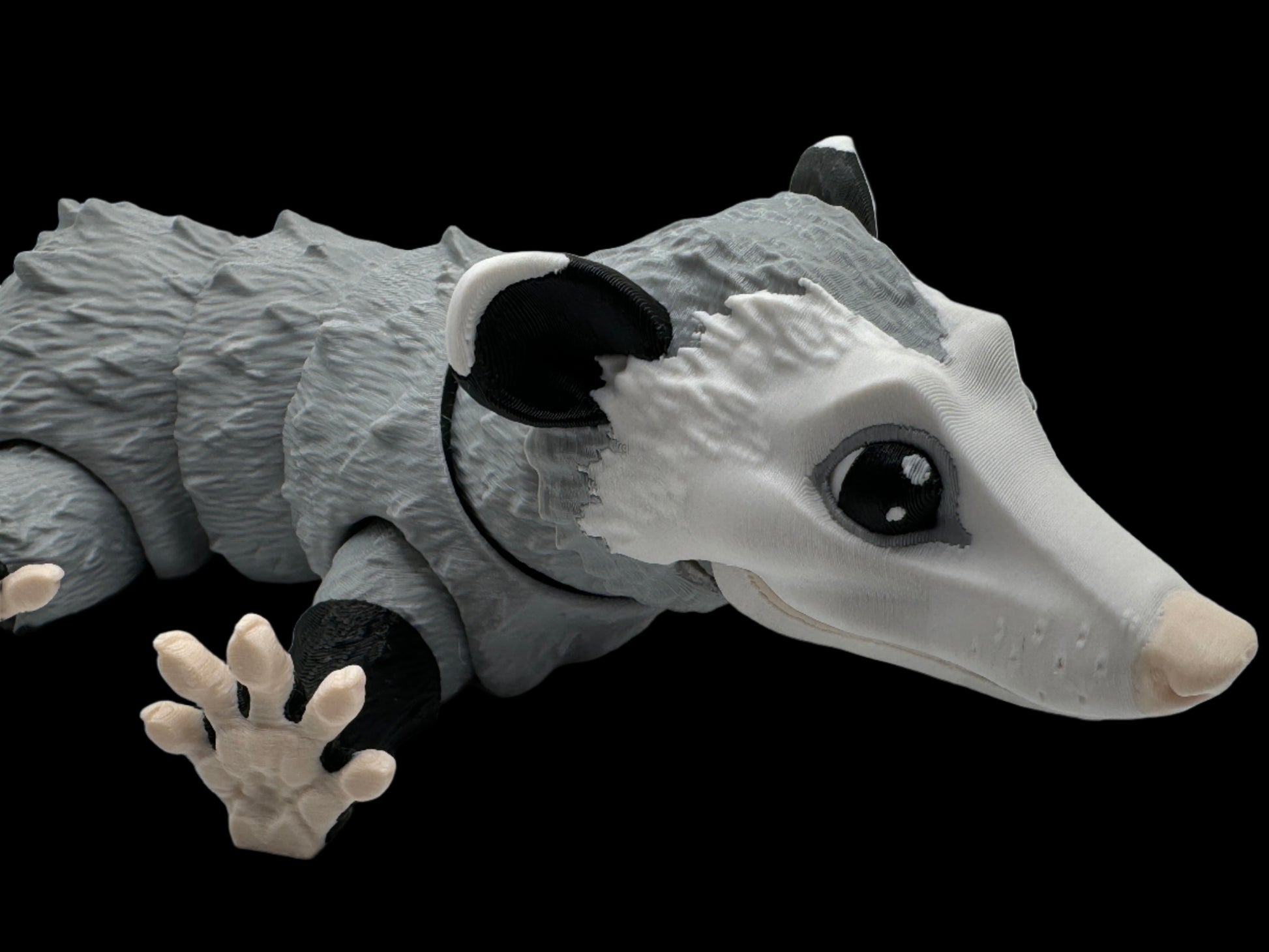 cute cool adorable opossum matmiremakes articulated fidget desk toy collectable figurine 3d printed high quality made in ireland europe