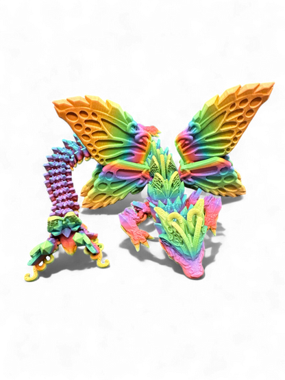 Fae Wolf Butterfly Dragon by Cinderwing3D