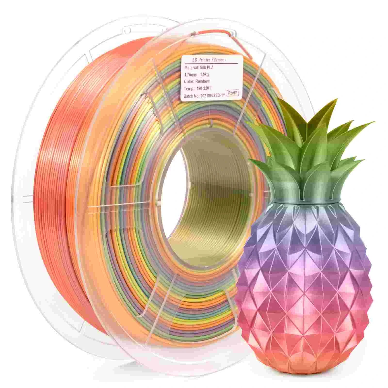 PLA Silk Rainbow 1 iSANMATE Filament PLASilkGradient 3D Marvels