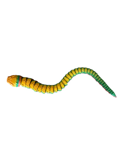 Stuffed Serpent by Twisty Prints, Articulated Snake, Sensory, Tactile, Fidget Toy