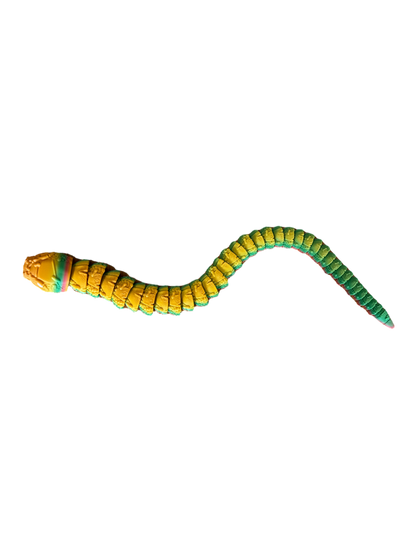 Stuffed Serpent by Twisty Prints, Articulated Snake, Sensory, Tactile, Fidget Toy