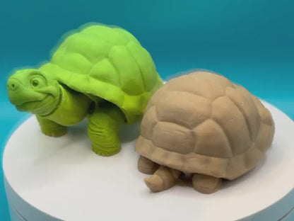 TurboTurtle 3D-Printed Articulated Toy: Innovative Seamless Design