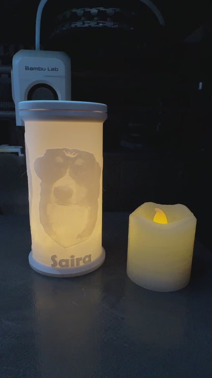 Personalised Lithophane Lamp with or without Urn