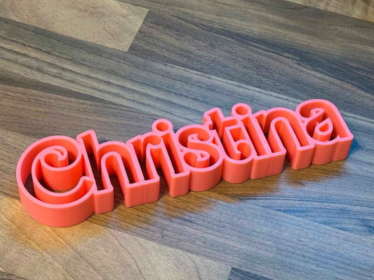 Gift for Valentine: Personalized Dolly Name Sign for Teachers - Birthday, Name Day, or Baby Sign Name - Customized Keepsake for Loved Ones