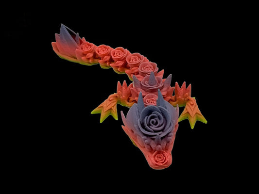 Rose Tadling tiny dragon single colour front close-up rainbow