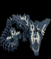 Lunar Dragon with Wings by Cinderwing3D