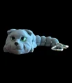 Shorthaired Manx Cat Keychain
