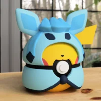 Pikachu Glaceon Poncho