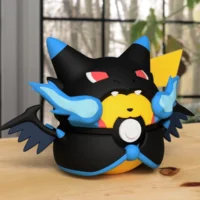 Pikachu Mega Charizard X Poncho